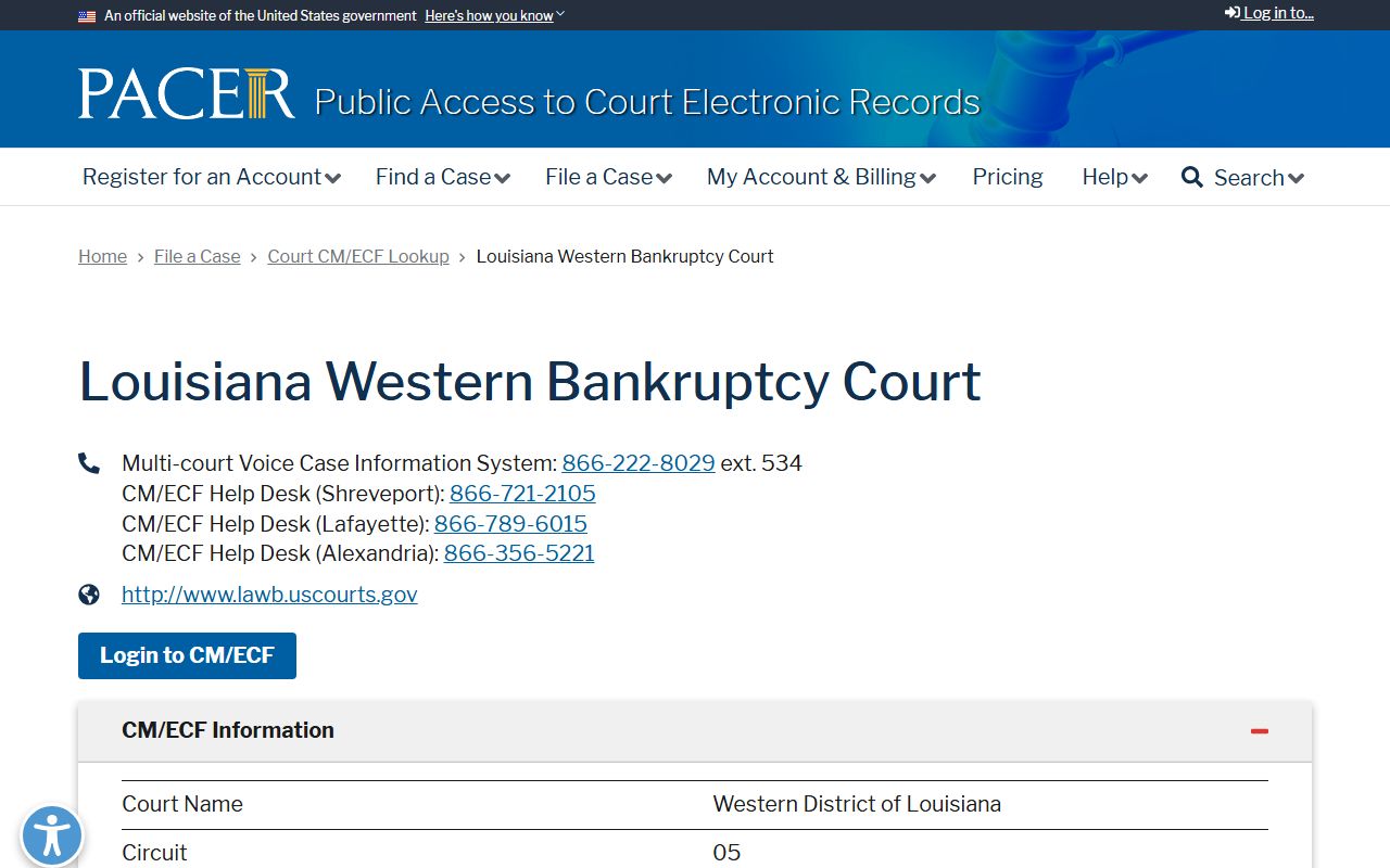 St. Mary Parish divorce records PACER federal bankruptcy lookup
