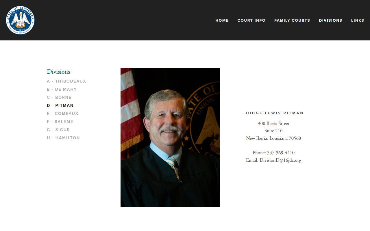 St. Mary Parish probate records 16th JDC Division D page