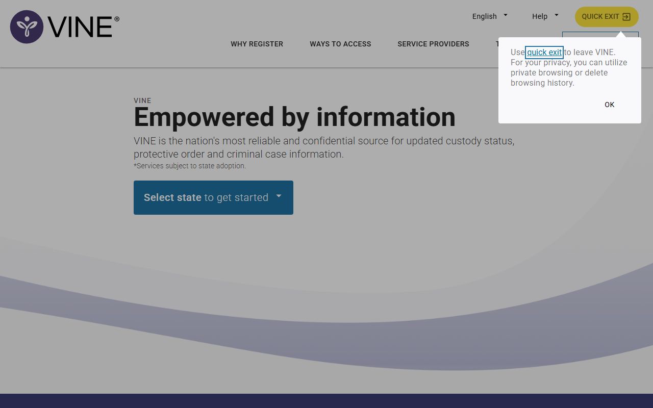 St. Mary Parish warrant search and VINELink custody notification portal